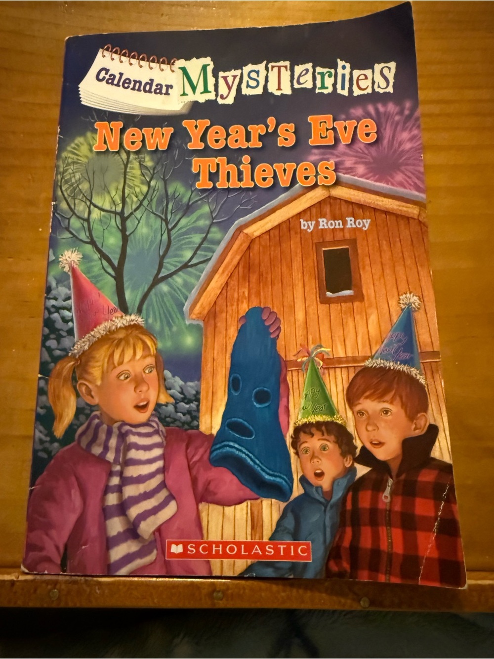 Calendar Mysteries New Year’s Eve Thieves Children’s Chapter Book by Ron Roy